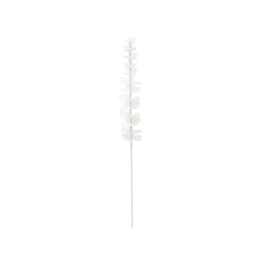 EUROPALMS Crystal eucalyptus, artificial plant, white 81cm 12x