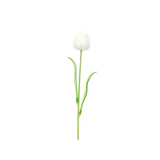 EUROPALMS Crystal tulip, artificial flower, white 61cm 12x
