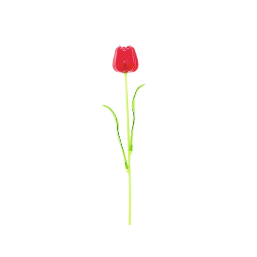 EUROPALMS Crystal tulip,artificial flower, red 61cm 12x