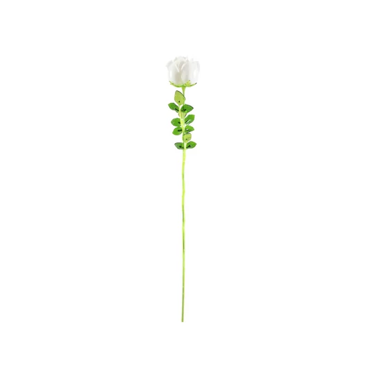 EUROPALMS Crystal rose, white, artificial flower, 81cm 12x