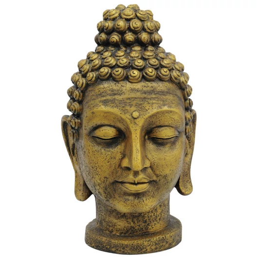 EUROPALMS Head of Buddha, antique-gold, 75cm