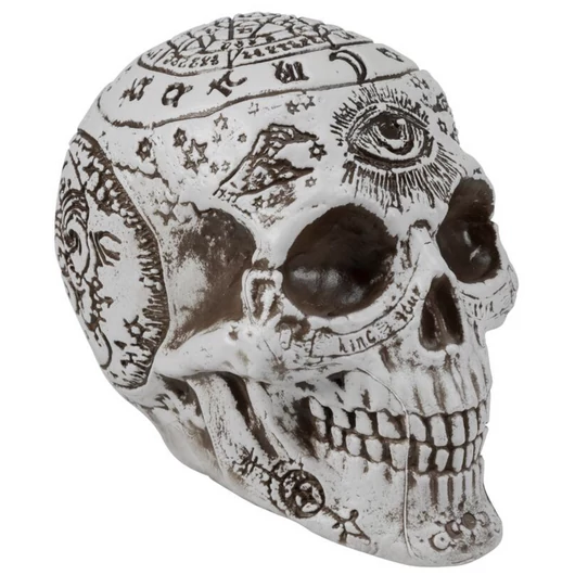 EUROPALMS Halloween Skull, mystical, 12x10x18cm