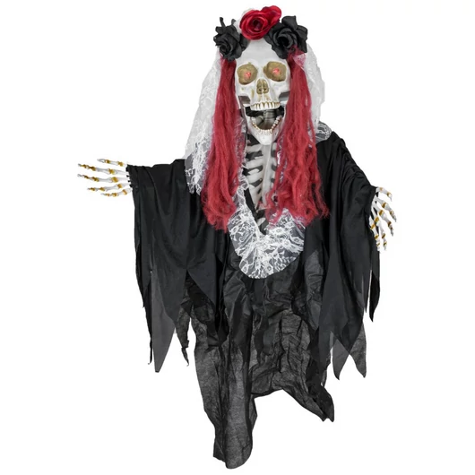 EUROPALMS Halloween Figure Skeleton La Catarina, animated, 100cm