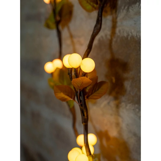 EUROPALMS Heather twig, with LEDs, 180cm