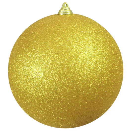 EUROPALMS Deco Ball 20cm, gold, glitter