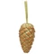 EUROPALMS Pinecone hanger, glitter, gold, 18cm