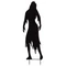 EUROPALMS Silhouette Metal Zombie Woman, 135cm