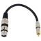 OMNITRONIC Adaptercable XLR(F)/RCA(M) 0.2m bk