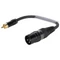 SOMMER CABLE Adaptercable XLR(M)/RCA(M) 0.15m bk