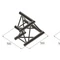 ALUTRUSS TRILOCK S-PAC 21 2-Way Corner 90° black