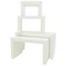 EUROPALMS LEICHTSIN DECO TABLES, white
