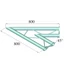 Kép 2/2 - ALUTRUSS BISYSTEM PH-19 2-way 45° horizontal