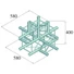 Kép 2/2 - ALUTRUSS DECOLOCK DQ4-PAT51 5-Way Corner