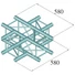 Kép 2/2 - ALUTRUSS DECOLOCK DQ4-SPAC41 4-Way Cross Piece bk