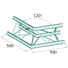 Kép 2/2 - ALUTRUSS TRILOCK 6082AC-22 2-Way Corner 120°