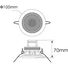 Kép 4/5 - OMNITRONIC CS-2.5W Ceiling Speaker white