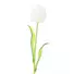 Kép 2/5 - EUROPALMS Crystal tulip, artificial flower, white 61cm 12x