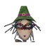 Kép 2/4 - EUROPALMS Little Witch, Metal, 102cm purple