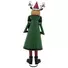 Kép 2/5 - EUROPALMS Reindeer with Coat, Metal, 155cm, green