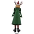 Kép 2/5 - EUROPALMS Reindeer with Coat, Metal, 155cm, green