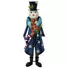 Kép 1/5 - EUROPALMS Snowman with Coat, Metal, 150cm, blue