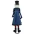 Kép 2/5 - EUROPALMS Snowman with Coat, Metal, 150cm, blue