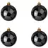 Kép 2/2 - EUROPALMS Deco Ball 10cm, black 4x