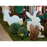 Kép 4/4 - EUROPALMS Silhouette Bunny, white, 56cm