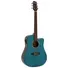 Kép 1/3 - DIMAVERY STW-90 Western Guitar, crystal blue