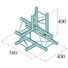 Kép 2/2 - ALUTRUSS DECOLOCK DQ3-SPAT42 4-Way T-Piece \/ bk