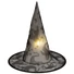 Kép 4/5 - EUROPALMS Halloween Witch Hat 3pc set, illuminated, 36cm