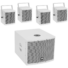 Kép 1/3 - OMNITRONIC Set MOLLY-12A Subwoofer active + 4x MOLLY-6 Top 8 Ohm, white
