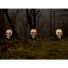 Kép 4/5 - EUROPALMS Halloween Skeleton Head with Stake, Set of 3, 29cm