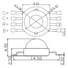 Kép 2/2 -  LED QCL 4W RGBW AKKU Mini IP UP-4 QCL Spot (JX-SPEC-RGBC-0004)