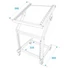 Kép 5/5 - OMNITRONIC Rack Stand 12U/10U adjustable on Wheels