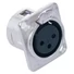 Kép 1/2 - NEUTRIK XLR mounting socket 3pin NC3FDL-1