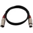 Kép 2/4 - OMNITRONIC XLR cable 3pin 1.5m bk/rd