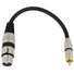 Kép 1/3 - OMNITRONIC Adaptercable XLR(F)/RCA(M) 0.2m bk