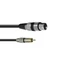 Kép 2/3 - OMNITRONIC Adaptercable XLR(F)/RCA(M) 0.2m bk