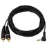 Kép 2/4 - OMNITRONIC Adaptercable 3.5 Jack 90°/2xRCA 3m bk