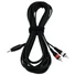 Kép 3/5 - OMNITRONIC Adaptercable 3.5 Jack/2xRCA 6m bk