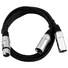 Kép 2/2 - OMNITRONIC Adaptercable XLR(F)/2xXLR(M) 1m bk