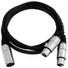 Kép 2/4 - OMNITRONIC Adaptercable XLR(M)/2xXLR(F) 0,5m bk