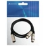 Kép 3/4 - OMNITRONIC Adaptercable XLR(M)/2xXLR(F) 0,5m bk