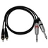 Kép 2/4 - OMNITRONIC Adaptercable 2xJack/2xRCA 1m bk