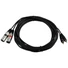 Kép 2/4 - OMNITRONIC Adaptercable 2xXLR(M)/2xRCA 6m bk