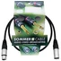 Kép 2/4 - SOMMER CABLE XLR cable 3pin 0.9m bk Neutrik