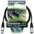 Kép 2/4 - SOMMER CABLE XLR cable 3pin 1.5m bk Neutrik