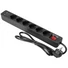 Kép 2/2 - EUROLITE Distributor ON-1 6-fold + 2 USB bk