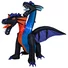 Kép 1/5 - EUROPALMS Halloween Inflatable Figure Dragon, 208cm